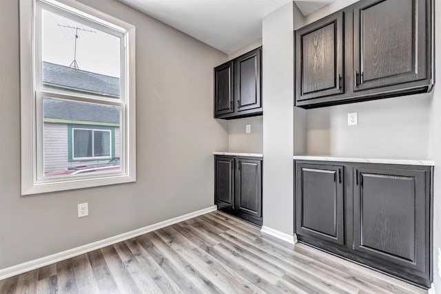 kitchen featuring light hardwood / wood-style floors