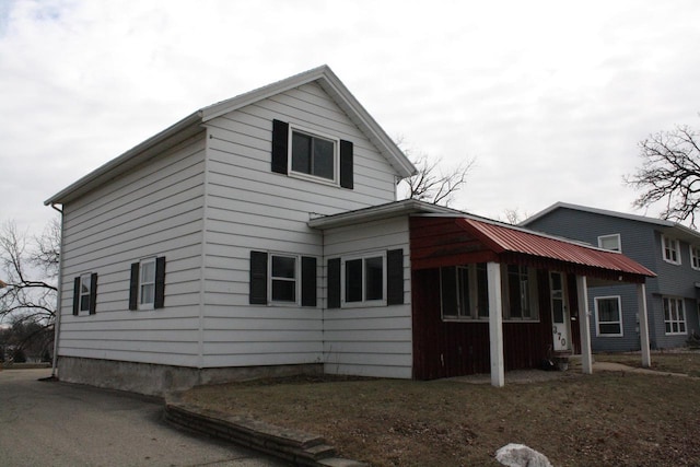 view of side of property