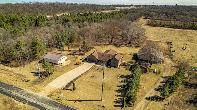 8325 S Avon Store Rd, Brodhead, WI 53520 - birds eye view of property with a rural view and a view of trees