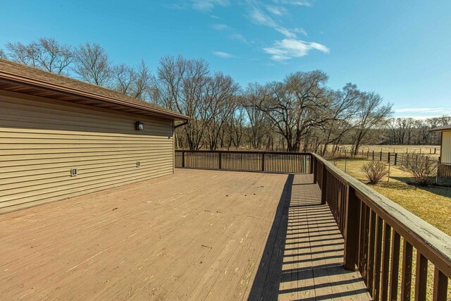 8325 S Avon Store Rd, Brodhead, WI 53520 - view of wooden deck