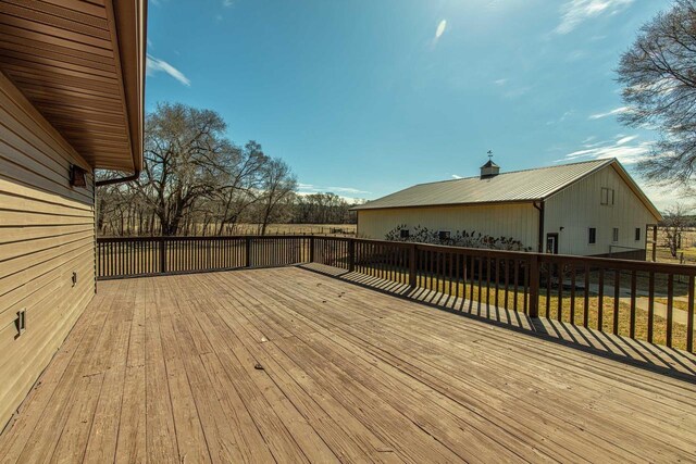 8325 S Avon Store Rd, Brodhead, WI 53520 - view of wooden deck