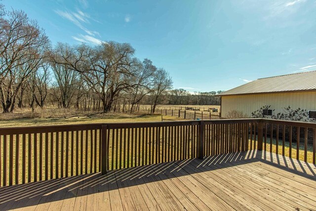 8325 S Avon Store Rd, Brodhead, WI 53520 - view of wooden deck