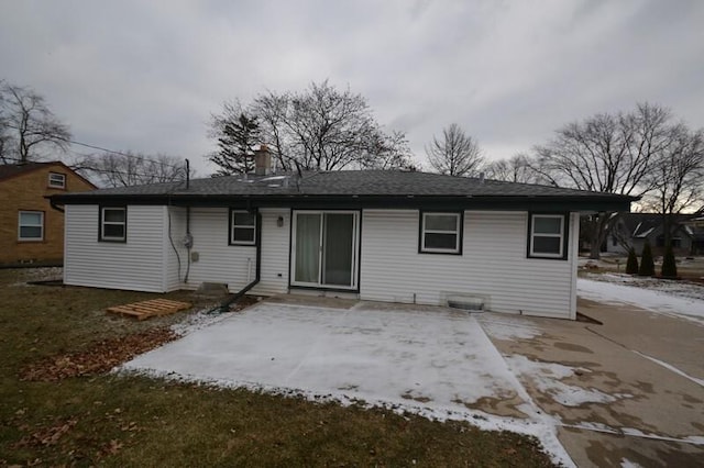 rear view of house featuring a patio area