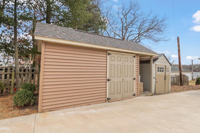 view of outbuilding