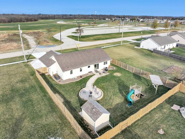 birds eye view of property