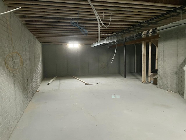 view of basement