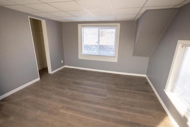 interior space featuring dark hardwood / wood-style flooring