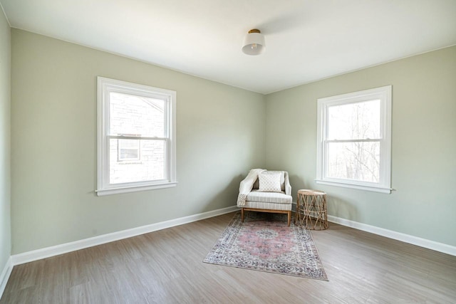 unfurnished room featuring wood-type flooring