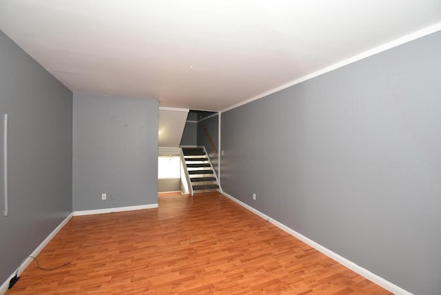 interior space with light hardwood / wood-style flooring