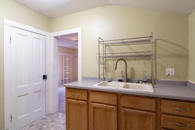 interior space featuring sink