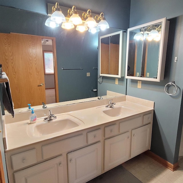 bathroom with vanity