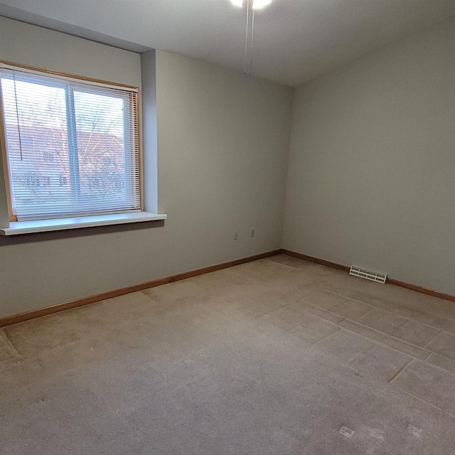 view of carpeted empty room