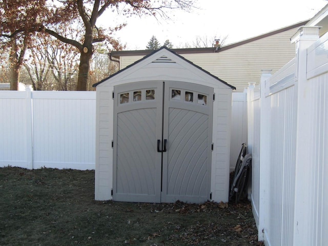 view of outdoor structure