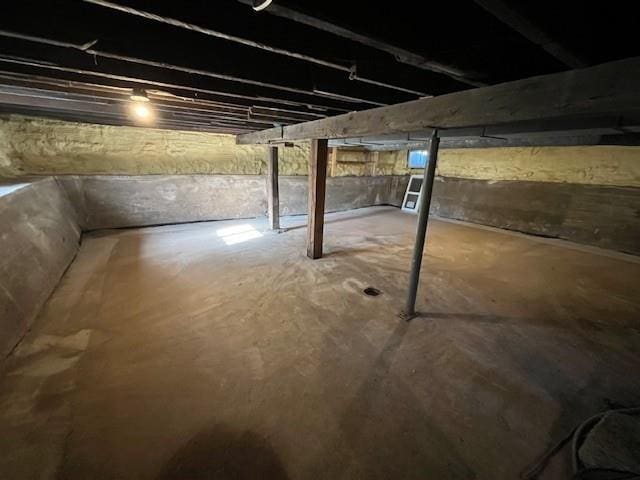 view of basement