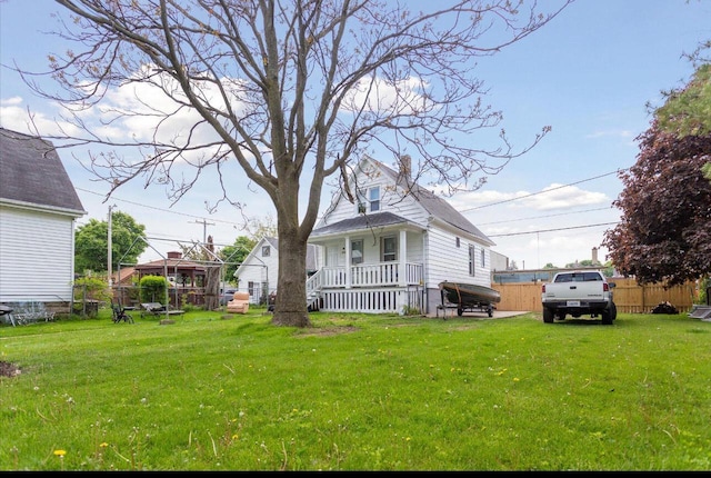 exterior space featuring a porch