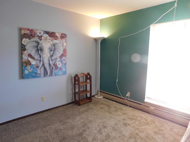 carpeted spare room with a wealth of natural light