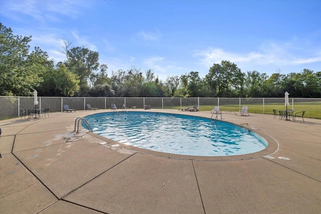 view of pool with a patio