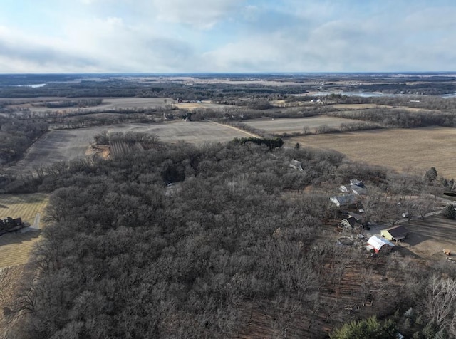 drone / aerial view with a rural view