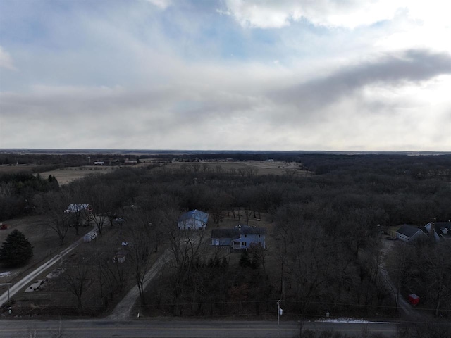 drone / aerial view featuring a rural view