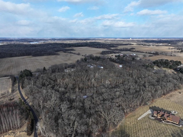 drone / aerial view featuring a rural view