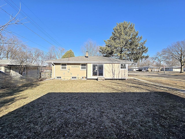 view of rear view of property