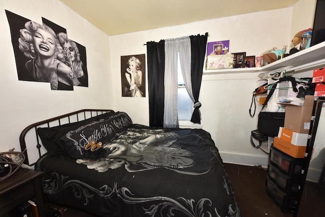 bedroom featuring hardwood / wood-style flooring