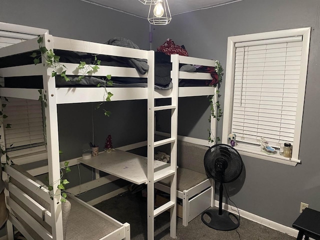 bedroom with carpet flooring