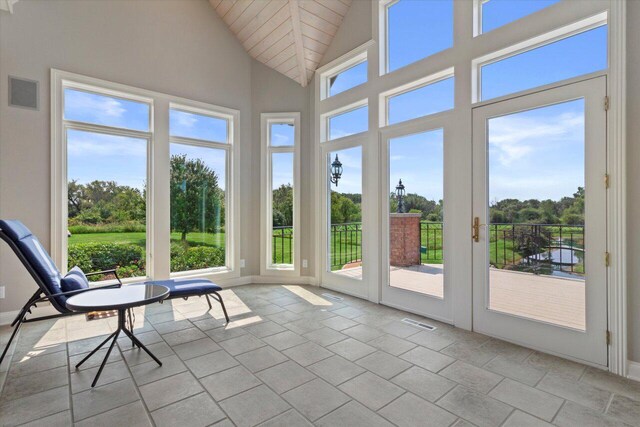 N84W36411 Riverwood Ln, Oconomowoc, WI 53066 - view of unfurnished sunroom