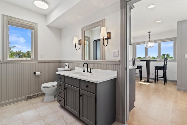 N84W36411 Riverwood Ln, Oconomowoc, WI 53066 - bathroom with toilet and vanity
