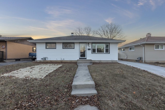 view of ranch-style home