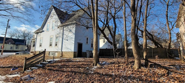 view of side of property