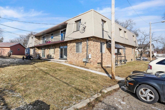 exterior space with a front yard