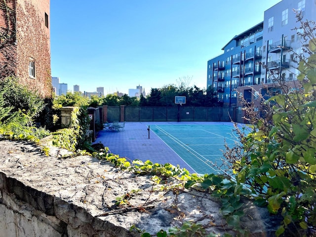 view of sport court