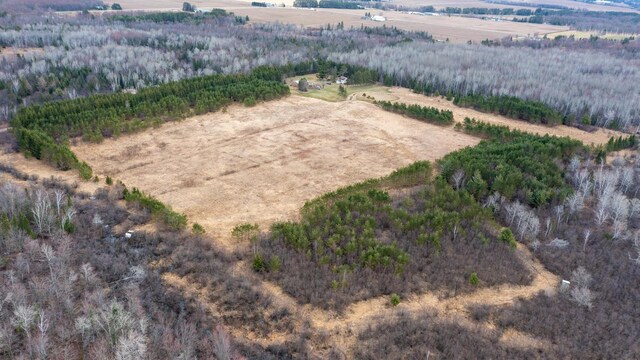 W12103 Highland Rd, Antigo, WI 54409 - bird's eye view featuring a rural view