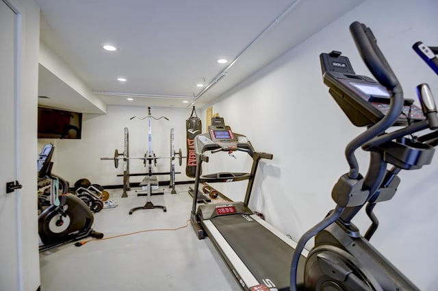 view of workout area