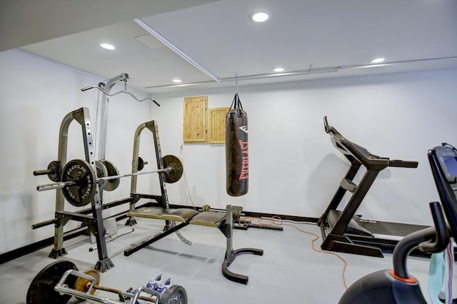 view of workout area