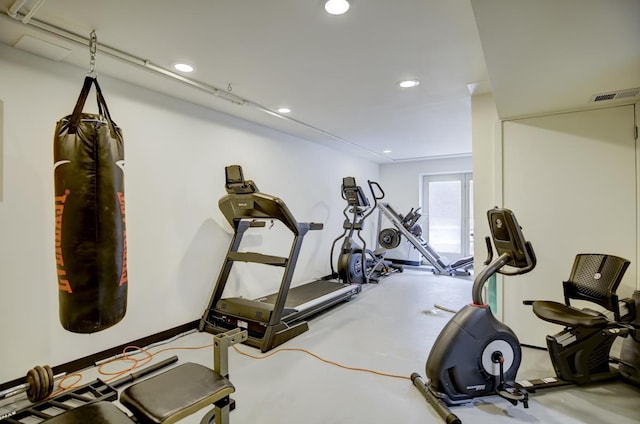 view of exercise room