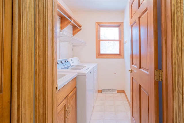 laundry area with washing machine and clothes dryer