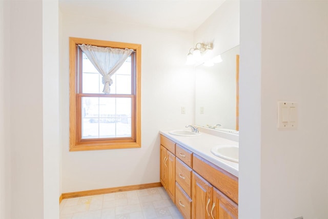 bathroom featuring vanity