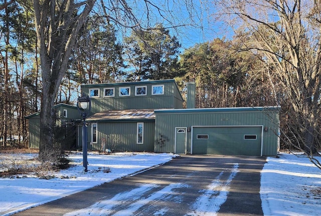 front of property featuring a garage