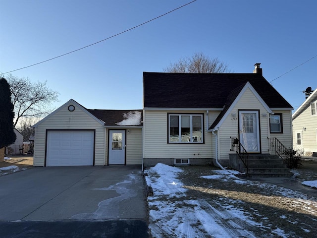 view of front of house featuring a garage