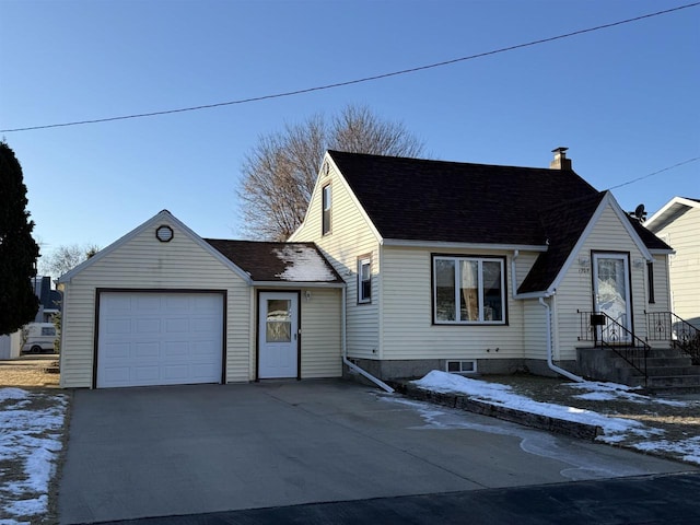 view of front of home featuring a garage