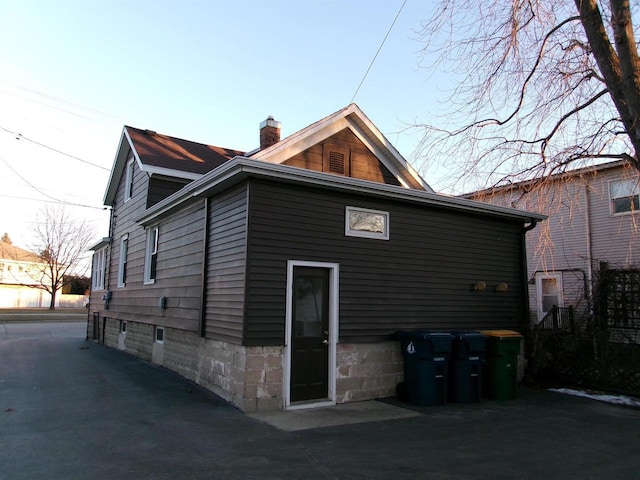 view of rear view of property
