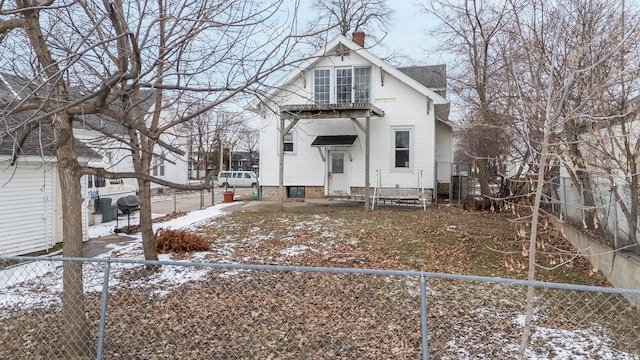 view of bungalow-style home