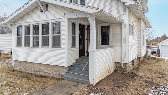 view of front of property