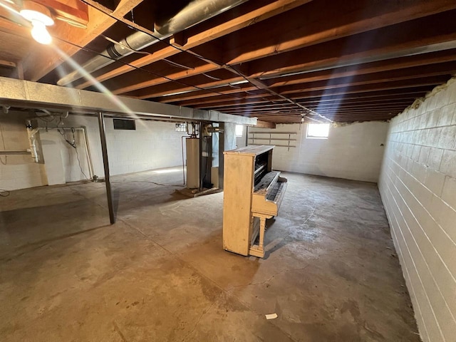 view of basement