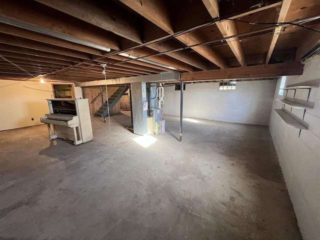 view of basement
