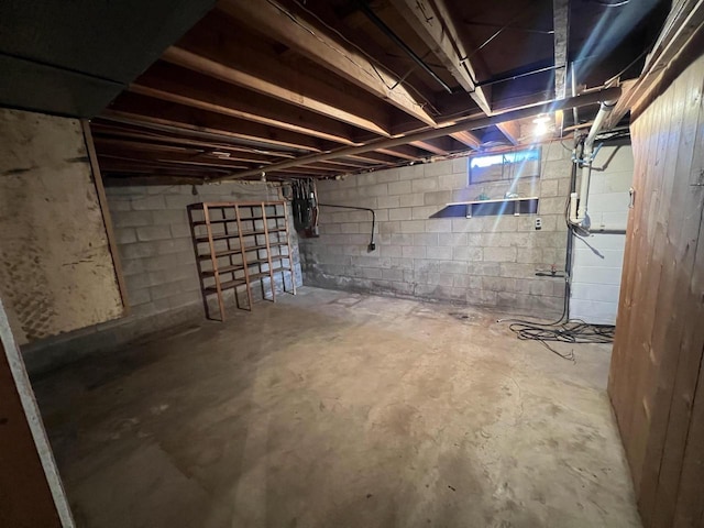 view of basement