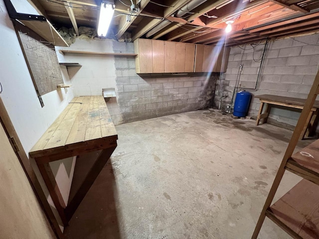 view of basement