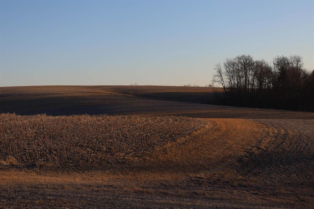 view of road featuring a rural view